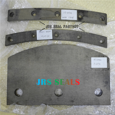 Partie de la plaque de bandes à l'usure